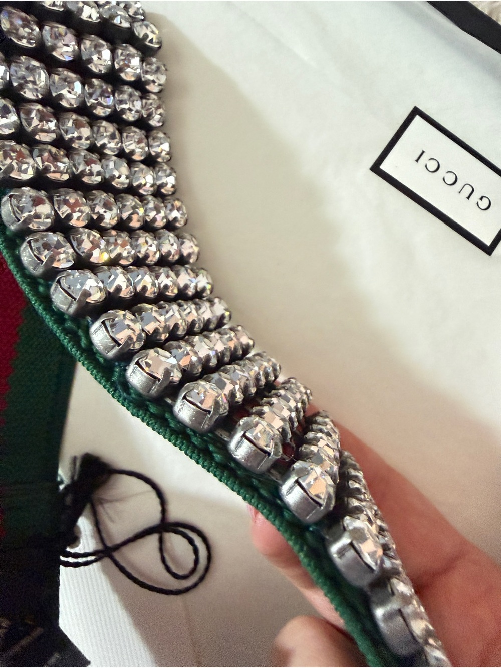 Gucci Crystal-Embellished Wide HEADBAND - Picture 8 of 9